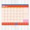 2026 Sherbet Large Desk Pad Monthly Blotter Calendar
